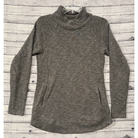prAna Sweaters - prAna Womens Calexa Tunic Sweater Sz XS Heather Green Pullover Active Pockets